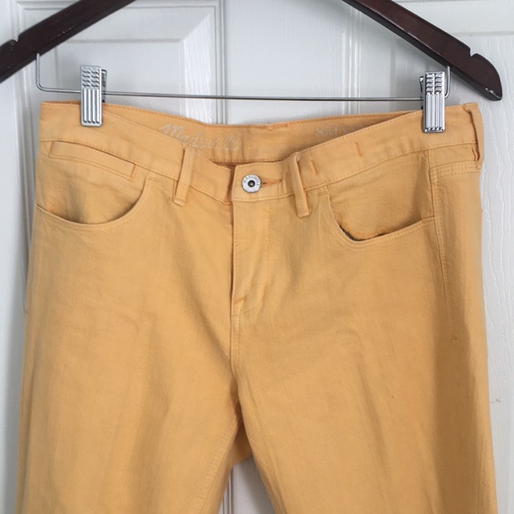 Madewell Skinny Skinny Ankle Yellow Gold Jeans 28 - Picture 4 of 12